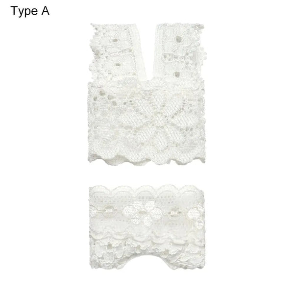 Planet Gates 1Set Soft Lace Underwear Bra Briefs For 30CM Doll 1/6 Knickers For Blythe 1/6 BJD Dolls Top Underpant For Dollhouse Kids Toy