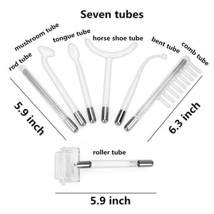 Planet Gates 1set / United States 7 Electrode Tubes Beauty Machine Ozone High Frequency Wand for Face Hair Eye Massage Face Care Skin Care Device for Women&Men