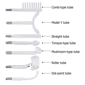 Planet Gates 1set / United States 7 Electrode Tubes Beauty Machine Ozone High Frequency Wand for Face Hair Eye Massage Face Care Skin Care Device for Women&Men
