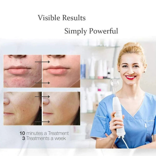 Planet Gates 1set / United States 7 Electrode Tubes Beauty Machine Ozone High Frequency Wand for Face Hair Eye Massage Face Care Skin Care Device for Women&Men