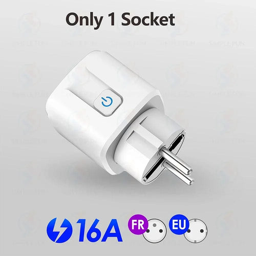 Planet Gates 1Socket 433Mhz EU FR Wireless Remote Control Plug 16A 220V RF Smart Socket Mini Round Remote,Electrical Outlet for Home Appliance ON/OFF