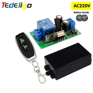 Planet Gates 1T / CHINA 433MHz Wireless Remote Control Switch AC110V 220V 10A 1CH Relay Module Receiver ON OFF Remote Control For Led Lights Bulb DIY