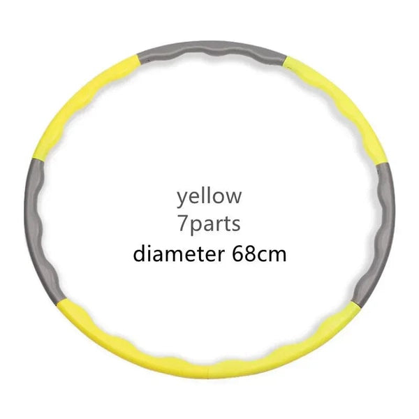 Planet Gates 1x 9/8/7 Sections Portable Detachable Easy Sport Hoop Fitness Gym Tool Plastic Light Weight Waist Trainer Ring Workout Equipment