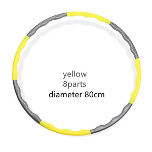 Planet Gates 1x 9/8/7 Sections Portable Detachable Easy Sport Hoop Fitness Gym Tool Plastic Light Weight Waist Trainer Ring Workout Equipment