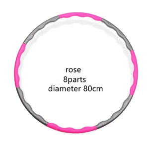 Planet Gates 1x 9/8/7 Sections Portable Detachable Easy Sport Hoop Fitness Gym Tool Plastic Light Weight Waist Trainer Ring Workout Equipment