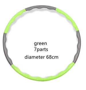 Planet Gates 1x 9/8/7 Sections Portable Detachable Easy Sport Hoop Fitness Gym Tool Plastic Light Weight Waist Trainer Ring Workout Equipment