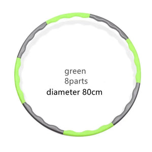 Planet Gates 1x 9/8/7 Sections Portable Detachable Easy Sport Hoop Fitness Gym Tool Plastic Light Weight Waist Trainer Ring Workout Equipment