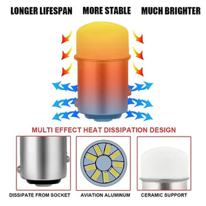 Planet Gates 1X P21W 5W LED Bulb 1156 1157 BA15S BAU15S BAY15D Led Car Signal Lamp R5W R10W DRL Daytime Running Light 12V Auto White Red