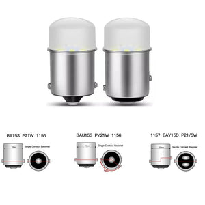 Planet Gates 1X P21W 5W LED Bulb 1156 1157 BA15S BAU15S BAY15D Led Car Signal Lamp R5W R10W DRL Daytime Running Light 12V Auto White Red