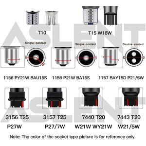 Planet Gates 1x P21W PY21W Car LED Bulb Ba15s 1156 Bau15s T20 WY21W W21W 7443 High Power LED Signal Light Canbus No error Auto Reverse Lamp
