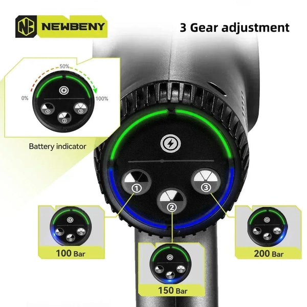 Planet Gates 1x388vf Battery Set / Electric / Russian Federation 3500W 200Bar Brushless Electric High Pressure Washer Cordless Efficient Car Garden Cleaning Spray Gun ToolFor Makita 18V Battery