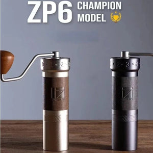 Planet Gates 1Zpresso ZP6 Hand-cranked Bean Grinder Hand-brewed Espresso Portable Coffee Mill Adustable 7core Burr 48mm Spice Grinder