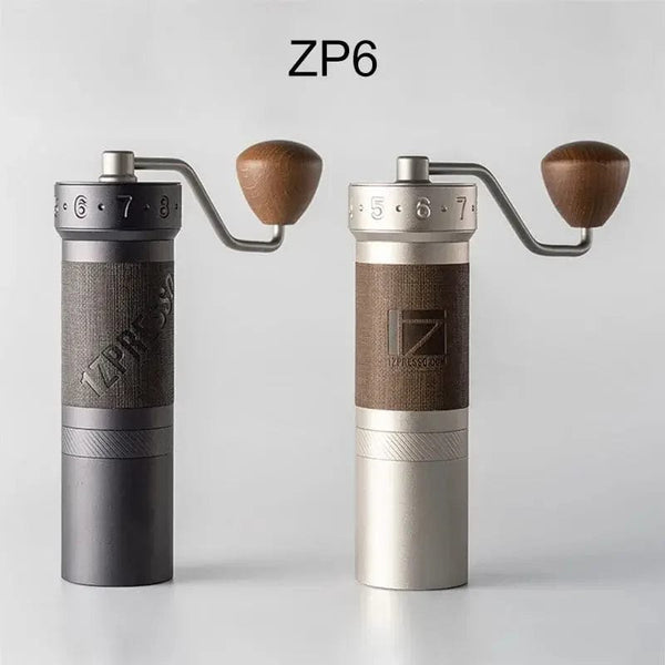 Planet Gates 1Zpresso ZP6 Hand-cranked Bean Grinder Hand-brewed Espresso Portable Coffee Mill Adustable 7core Burr 48mm Spice Grinder