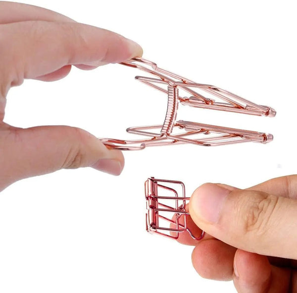 Planet Gates 2-10 Pcs Paper Clip Sliver Rose Gold Binder Clips Page Holder Office Study Binder Clips Photo Clamp Office School Desk Organizer