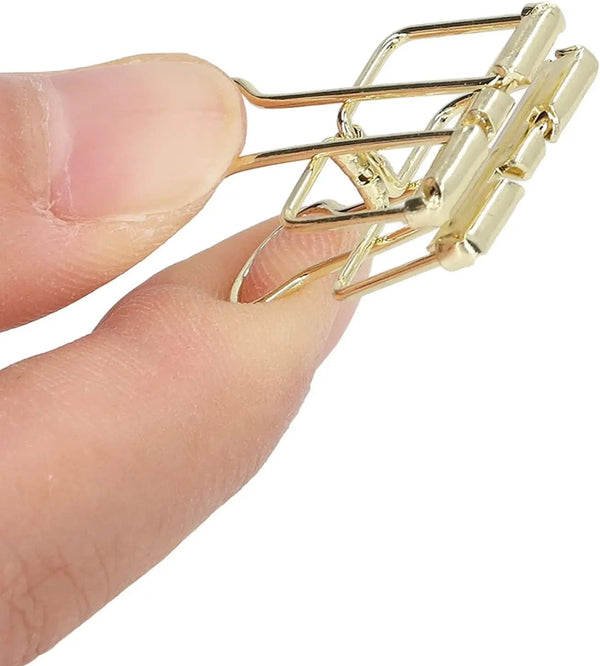 Planet Gates 2-10 Pcs Paper Clip Sliver Rose Gold Binder Clips Page Holder Office Study Binder Clips Photo Clamp Office School Desk Organizer
