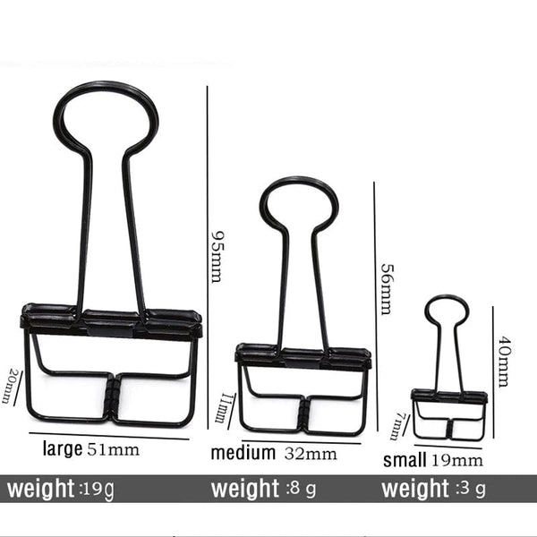 Planet Gates 2-10 Pcs Paper Clip Sliver Rose Gold Binder Clips Page Holder Office Study Binder Clips Photo Clamp Office School Desk Organizer