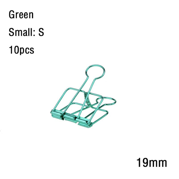 Planet Gates 2-10 Pcs Paper Clip Sliver Rose Gold Binder Clips Page Holder Office Study Binder Clips Photo Clamp Office School Desk Organizer