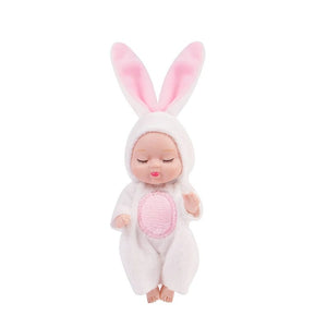 Planet Gates 2 1pcs 13cm Sleep Baby Doll New Fashion Simulation Rebirth Dolls Mini Cute Doll Cartoon Animal Kids Toy for Children Birthday Gift