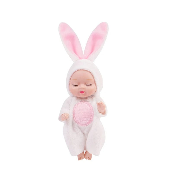 Planet Gates 2 1pcs 13cm Sleep Baby Doll New Fashion Simulation Rebirth Dolls Mini Cute Doll Cartoon Animal Kids Toy for Children Birthday Gift