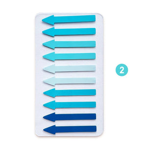 Planet Gates 2 200 Sheets Transparent Fluorescent Index Tabs PET Arrow Flags Sticky Note for Page Marker Planner Stickers Office School