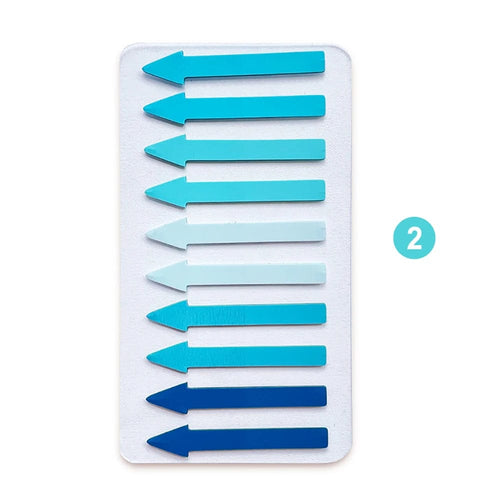 Planet Gates 2 200 Sheets Transparent Fluorescent Index Tabs PET Arrow Flags Sticky Note for Page Marker Planner Stickers Office School