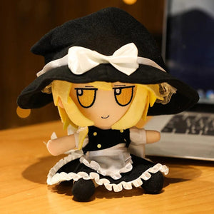 Planet Gates 2 20CM New Japan Anime TouHou Project Hakurei Reimu Kirisame Komeiji Koishi Cosplay Plush Doll Cute Stuffed Sitting Dolls Gifts
