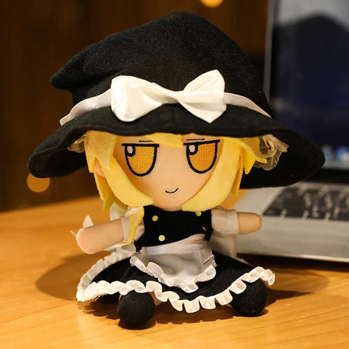 Planet Gates 2 20CM New Japan Anime TouHou Project Hakurei Reimu Kirisame Komeiji Koishi Cosplay Plush Doll Cute Stuffed Sitting Dolls Gifts