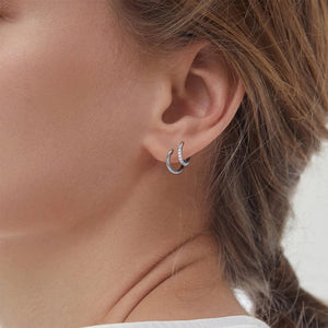 Planet Gates 2/20PCS G23 Titanium Earring Hoop CZ Hinged Segment Round Nose Ring for Women Ear Tragus Cartilage Helix Daith Piercing Jewelry