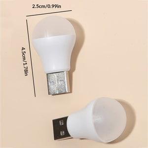 Planet Gates 2/3/5pcs Mini USB Light Bulb, Small Night Light With Unique Design, Portable Lighting Bulb Night Light