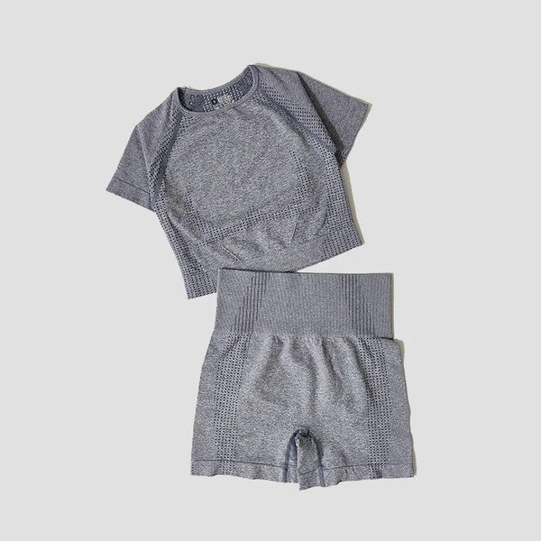 Planet Gates 2/3/5PCS Seamless Women Yoga Set Workout Sportswear Gym Clothing Fitness Long Sleeve Crop Top High Waist Leggings Sports Suits