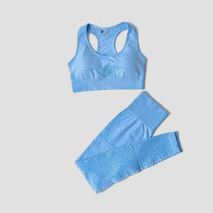 Planet Gates 2/3/5PCS Seamless Women Yoga Set Workout Sportswear Gym Clothing Fitness Long Sleeve Crop Top High Waist Leggings Sports Suits