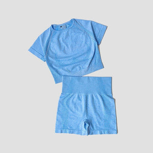 Planet Gates 2/3/5PCS Seamless Women Yoga Set Workout Sportswear Gym Clothing Fitness Long Sleeve Crop Top High Waist Leggings Sports Suits