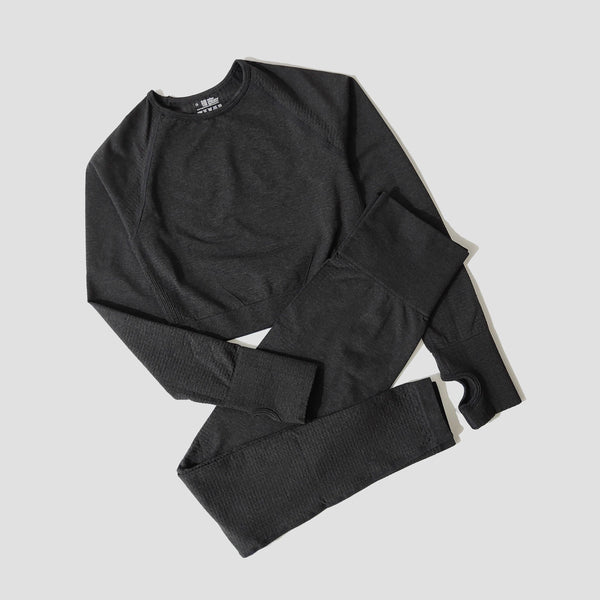 Planet Gates 2/3/5PCS Seamless Women Yoga Set Workout Sportswear Gym Clothing Fitness Long Sleeve Crop Top High Waist Leggings Sports Suits