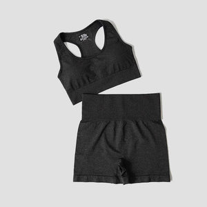 Planet Gates 2/3/5PCS Seamless Women Yoga Set Workout Sportswear Gym Clothing Fitness Long Sleeve Crop Top High Waist Leggings Sports Suits