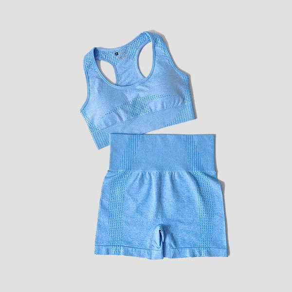 Planet Gates 2/3/5PCS Seamless Women Yoga Set Workout Sportswear Gym Clothing Fitness Long Sleeve Crop Top High Waist Leggings Sports Suits