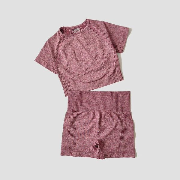 Planet Gates 2/3/5PCS Seamless Women Yoga Set Workout Sportswear Gym Clothing Fitness Long Sleeve Crop Top High Waist Leggings Sports Suits