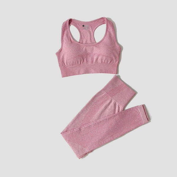 Planet Gates 2/3/5PCS Seamless Women Yoga Set Workout Sportswear Gym Clothing Fitness Long Sleeve Crop Top High Waist Leggings Sports Suits