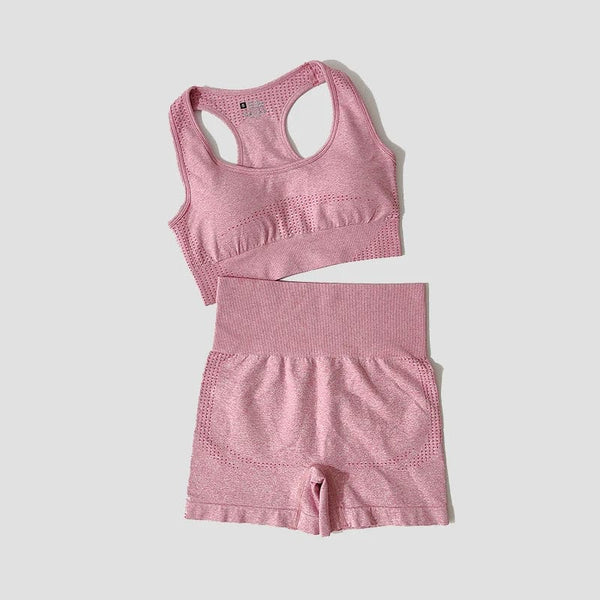 Planet Gates 2/3/5PCS Seamless Women Yoga Set Workout Sportswear Gym Clothing Fitness Long Sleeve Crop Top High Waist Leggings Sports Suits