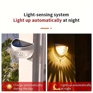 Planet Gates 2/4/6pcs Solar Fence Lights, Solar Deck Lights, Solar Wall Lights, Solar Wall-mounted Lights, Outdoor Waterproof Fence Deck Garden Garage Ladder Lighting