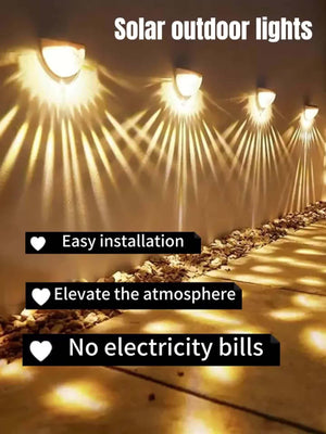 Planet Gates 2/4/6pcs Solar Fence Lights, Solar Deck Lights, Solar Wall Lights, Solar Wall-mounted Lights, Outdoor Waterproof Fence Deck Garden Garage Ladder Lighting