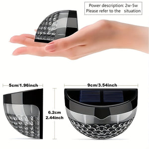 Planet Gates 2/4/6pcs Solar Fence Lights, Solar Deck Lights, Solar Wall Lights, Solar Wall-mounted Lights, Outdoor Waterproof Fence Deck Garden Garage Ladder Lighting