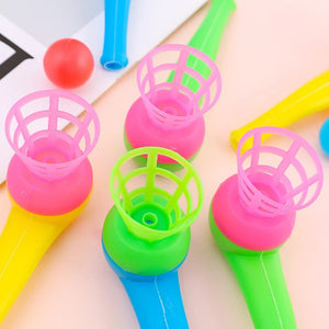 Planet Gates 2/4/8Pcs Plastic Pipe Blowing Ball Toys For Kids Outdoor Sports Games Balance Training Learning Toys Children Funny Gifts