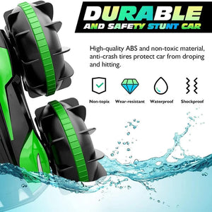 Planet Gates 2.4G Amphibious Stunt Remote Control Vehicle Double Sided Tumbling Climbing RC Stunt Car Children's Electric Toy Christmas Gifts