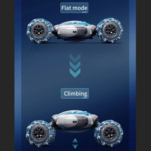 Planet Gates 2.4G Mini Gesture Induction Twist Car Light Electric RC Toy Deformation Car Kid Drift Stunt Remote Control Off-road Vehicle