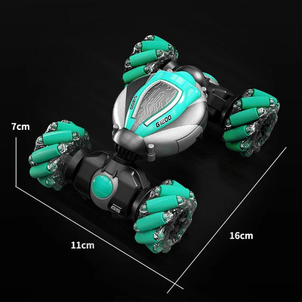 Planet Gates 2.4G Mini Gesture Induction Twist Car Light Electric RC Toy Deformation Car Kid Drift Stunt Remote Control Off-road Vehicle