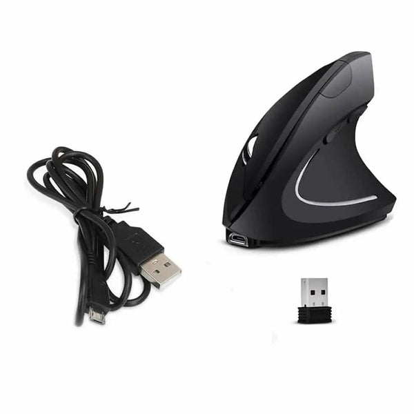 Planet Gates 2.4G Recharge Vertical Ergonomic Gaming Mouse Wireless Rechargeable Gamer Mause Kit Optical 2.4G Mouse Computer PC Laptop Desktop USB Mice