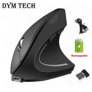 Planet Gates 2.4G Recharge Vertical Ergonomic Gaming Mouse Wireless Rechargeable Gamer Mause Kit Optical 2.4G Mouse Computer PC Laptop Desktop USB Mice