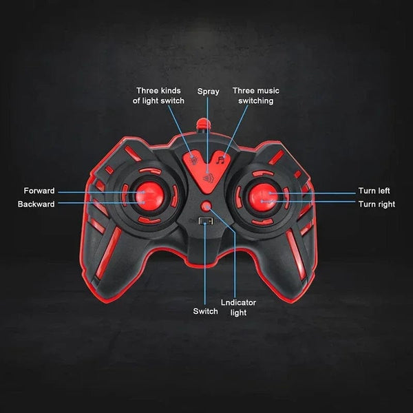 Planet Gates 2.4G Remote Control Cars Monster Truck RC Car Electric Trucks Stunt Cars with Light Sound Spray Toys for Boys Kids Children Gift