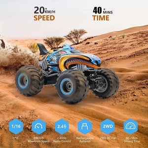 Planet Gates 2.4G Remote Control Cars Monster Truck RC Car Electric Trucks Stunt Cars with Light Sound Spray Toys for Boys Kids Children Gift