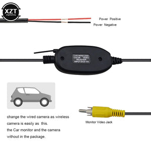 Planet Gates 2.4G Wireless Rear View Camera RCA Video Transmitter &Receiver For Car Rearview Monitor FM Wireless Transceiver &Receiver Module